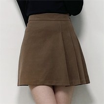 크로스컴퍼니 반플리츠 스웨이드 뽀야미 미니 스커트 (7877312)