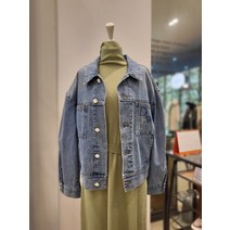 듀엘 로고포인트 오버핏 데님자켓 D211PSJ406(1369650)