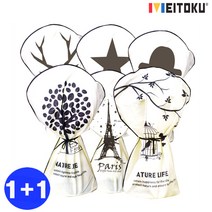 다봄마켓 1+1 MEITOKU 내츄럴한 디자인 부직포 스탠드형 선풍기 커버, 숲속향기