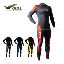 걸 세미 드라이수트 GSD-115 6.5mm 슈퍼스트레치, 블랙x옐로우