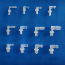 튜브 호스 엘보우 미리탭 니플 PP Elbow mm Tap L자 ㄴ자 ㄱ자[커넥터 피팅 연결관 닛블 니쁠 플라스틱], EHN-60M8(10개/팩)