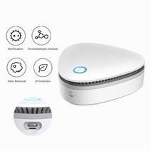 Mini Ozone Sterilizer Generator Car Air Purifier Disinfect O3 Deaerator Deodorizer Humidifier for Fri, 단일옵션