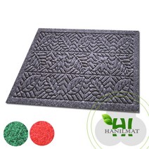 다용도 현관 출입구 발판 리틀매트, 적색40cm*60cm