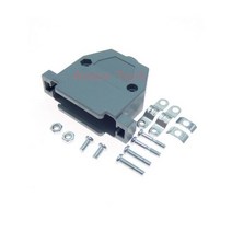 2 개 DB44 암 수 PCB 마운트 직렬 포트 커넥터 솔더 유형 D-Sub 44 핀 3 행 플러그 잭 어댑터, 1PCS Plastic shell