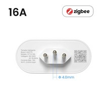 AVATTO 투야 와이파이 지그비 스마트 플러그 16A 브라질 표준 라이프 앱 원격 소켓 음성 구글 홈 알렉사, 03 Zigbee 16A