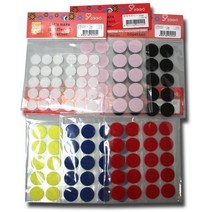 벨라몰/ 찍찍이 소포장 벨크로 원형테이프 롤롤 강력, 소포장 원형찍찍이 20mm 빨강