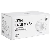 집생활연구소 덴탈형 마스크 대형 KF94 벌크형, 50매, 1개, 화이트