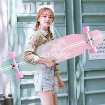 넷투넷 넷투넷 댄싱 스케이트 입문용 롱 보드 사슴 롱보드 44인치롱보드 초보자롱보드, 블루