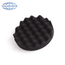자동차 광택기 Polishing Pad Car 6 Inch for Machine Wavy Black Sponge Accessories Remove Dents Tools, 한개옵션0