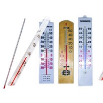 아날로그 온도계 알콜 유리 막대 온도계, -30~110℃(30cm), 1개