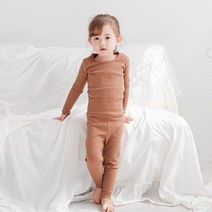 아바마 아기 유아 가을 겨울 내복 배앓이방지 긴팔 구름 실내복