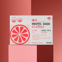 동화약품 메가 비타민C 3000 아스코르빈산 4박스 (360포), 270g