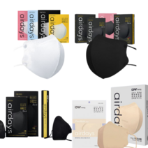 에어데이즈 20매 국산 비말 세부리형 황사 방역용 마스크 KF94 얼큰이 새부리형, KF94 소형 20매, 블랙