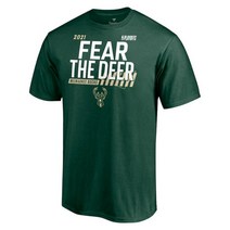 밀워키벅스 티셔츠 PLAY21 반팔 티 NBA FEAR THE DEAR 빅사이즈 남자 여자 슈팅 져지 저지 농구 팀 복 상의