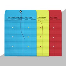 원더스토어 빈티지 하도메 끈 서류봉투 A4 3컬러, 2. Yellow, 선택완료