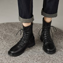 Z3JC 여성 통굽 스트랩 5cm 앵클부츠