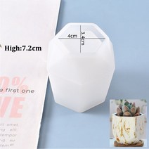 시멘트사이딩 세라믹 메탈 써모 사이딩 건축자재 시멘트보드 장식 DIY 실린더 꽃 냄비 용 실리콘 몰드 펜, 05 hexagonal