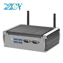 미니컴퓨터 XCY 미니 PC 인텔 코어 i7-4500U 2x RS-232 직렬 포트 듀얼 기가비트 이더넷 와이파이 팬리스 산업용 컴퓨터 Windows Linux, No RAM No SSD NoWiFi, Intel Pentium 3805U