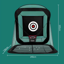 실내 골프 연습망 개인 훈련 스윙 휴대용 그물망 네트, 3M 텐트 배팅 케이지