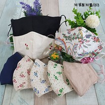 뮤즈몰 봄&여름용 린넨 필터교체형 입체 면마스크