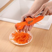 돌돌이채칼 파채기계 무 김장 채칼 야채 슬라이서 스테인레스 스틸 슬라이서 감자 오이 당근 강판, 한개옵션0