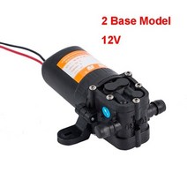 소형 미니 양수기 펌프 농업 전기 워터 dc 12v 70psi 3.5lmin 환류 고압 다이어프램 물 분무기 세차, 2 베이스 12v