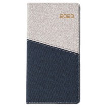 예닮 2023년 수첩 다이어리 패브릭 슬래시 48절 수첩 미니수첩 업무용 회사 데일리 수첩제작 견적요망, 네이비1부