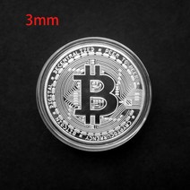 100 개 15/30mm 비트코인 물리적 수집가 금은 동전 BTC 기념품 그레이트 선물 소장용, 14 3mm with case
