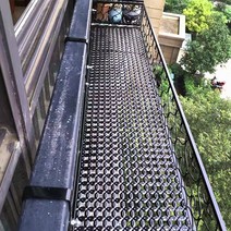 JINGHENG 베란다화분걸이 철제플랜트박스 난간 가드닝 걸이대, 길이 80 * 폭 35 * 높이 12cm