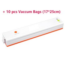 가정용산업용진공포장기 밀봉실링기추천 Z30 식품 진공 실러 포장 기계 220V/110V 플러스 10 피스 봉투 수, [03] Orange, [02] US 110V