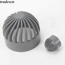 수영장 여과기 1pcs 20-110mm pvc 파이프 벤트 캡 수족관 탱크 투과성 해산물 풀 오버플로 필터 절연 피팅 스크린 물 탱크 조인트, 회색, 내경 50mm