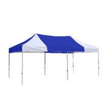 홍캐노피 기본형 스테인레스 접이식 행사용 캐노피 천막 2 x 3 m, 파랑(중앙), 백색, 1개