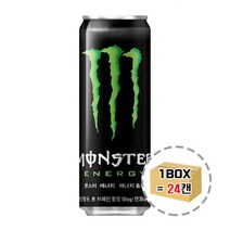 생활생활 몬스터 에너지 오리지널 355ml (24캔) 몬스터에너지 그린 오리지날 몬스터드링크 집중력 졸음운전 운동능력 스포츠음료 카페인음료, 24캔