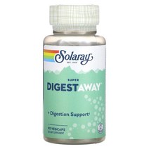 Solaray Super Digestaway 소화 효소 혼합물 90 캡슐(식물성), 90 Count