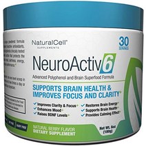 naturalcell neuroactiv6 - 두뇌 부스팅 슈퍼푸드 파우더: bdnf 수준을 높이고 브레인 포그를 제거하고 기억력을 개선하고 집중력을 향상시킵니다. 커피 과일