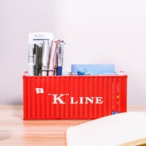 컨테이너 모형 철도 액세서리 배송 시뮬레이션 모형 다기능 펜 상자 보관함 티슈 상자 맞춤 제작 가능 다이캐스트, KLINE 30 필통