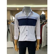 이지오 이지오 EZIO 17 SS 스트레치 블록 배색 슬림 남방셔츠 O42SCD5310 (P000920605)