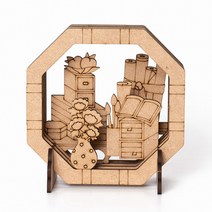 우드시어터 팬시우드 만들기 재료 우드공예, 책가도 UDPWD0583