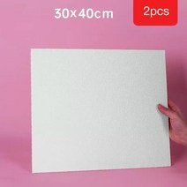 그림 유화용 코튼 캔버스 패널 아크릴 페인트 3mm 두께 빈 패드 보드 아티스트 미술 용품, [07] 30x40cm 2pcs