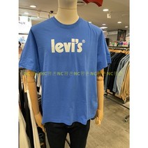 리바이스 공용 릴렉스 핏 리바이스 로그 반팔 티셔츠 16143-0545 NC평촌