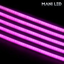 초슬림 실리콘 면발광 LED바 30/60cm - 자동차 아이라인 스마일등, 실리콘 면발광 LED바 60cm 05_핑크