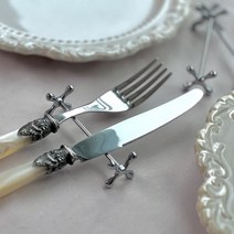 블리스홈 스텐 덤벨 수저받침 커트러리받침 플레이팅, M(8cm), 1P