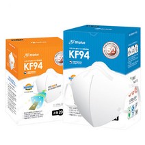 쓰리큐 KF94 플러스 방역마스크 3D 부리형 (개별포장X20매) 4중구조 듀얼MB필터) 소형/대형, (20매1박스/개별포장) 소형, 20개, 화이트