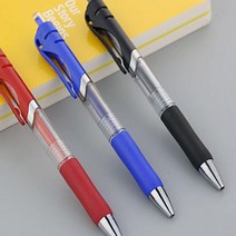 귀여운 제품 필기감 3색 류 특이한 안번지는 볼펜 문구 볼팬 각인 좋은 tembargaren*924181062ek, 레드(b), 본상품선택