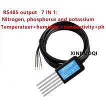 히든센서 RS485 토양 통합 센서 NPK 온도 습도 전도도 PH, 11 RS485 7 IN 1