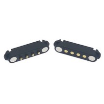-0 쌍 5VA 자기 포고 핀 커넥터 2P 3P 4P 5P 수 암 2.54 MM 스프링 장착 DC 자석 전원 소켓, 06 4P_02 3pcs