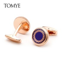 커프스링크 남성용 정장 넥타이 선물용 남성용 커프스 단추 TOMYE XK21S026 라운드 패션 패턴 로즈