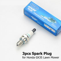 혼다 gx35 및 139f 140f 가솔린 엔진잔디 깎는 기계 고압 분무기 용 3pcs 점화 플러그, gx35 140f용 3개