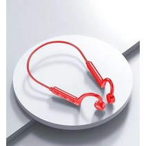 음성증폭기 소리 증폭기 노인 보청기능 골전도 이어폰 무선 블루투스 헤드폰 넥밴드 스포츠, 빨간색