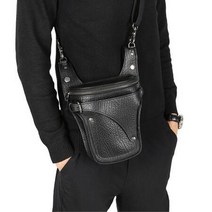 클래식 천연소가죽 레트로 바이크 라이딩 크로스백 여행보조가방